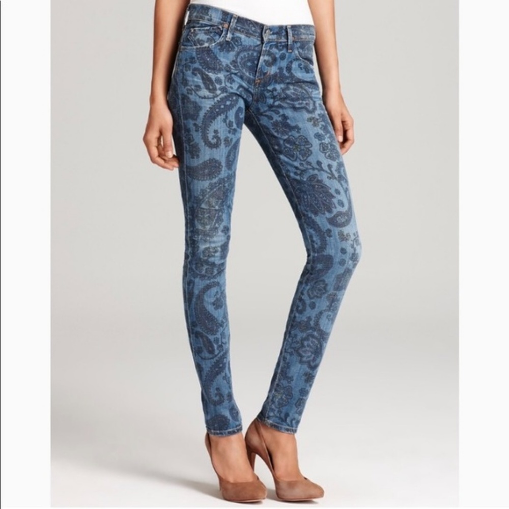 Citizens of Humanity Paisley Avedon Skinny Jeans Y2K Boho Western Retro